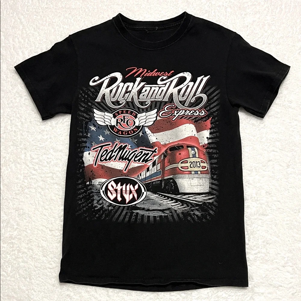 2013 Midwest Rock And Roll Express‎ REO Speed Wagon Ted Nugent Styx Men's Small